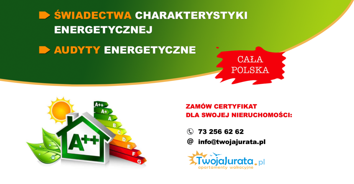 Certyfikaty Energetyczne Cala Polska TwojaJurata Pl Noclegi I